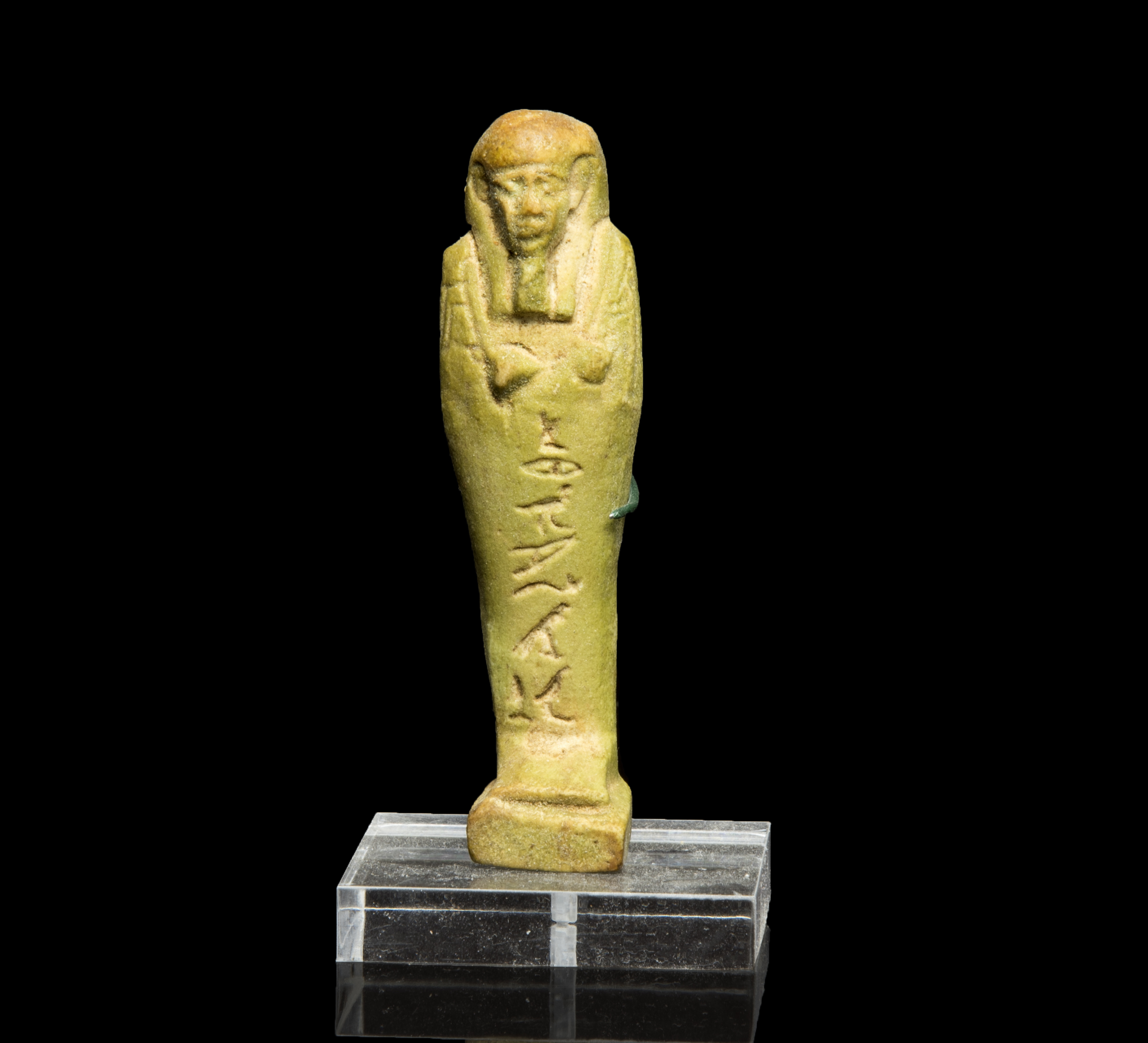 Egyptian Shabti with hieroglyphs for a Sameref priest Antiquities 3